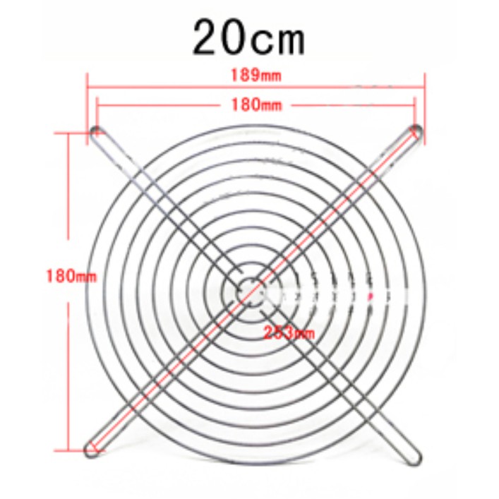 LƯỚI KIM LOẠI, LƯỚI BẢO VỆ QUẠT MÁY TÍNH KÍCH THƯỚC 6CM 7CM 8CM 9CM 12CM 15CM 17CM 18CM 20CM