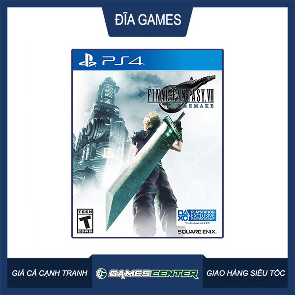 Đĩa game PS4 Final Fantasy VII Remake