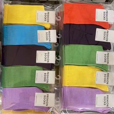 Tất sắc màu cổ cao chất mịn đẹp mix đồ đội nhóm đi du lịch cực xinh, chất