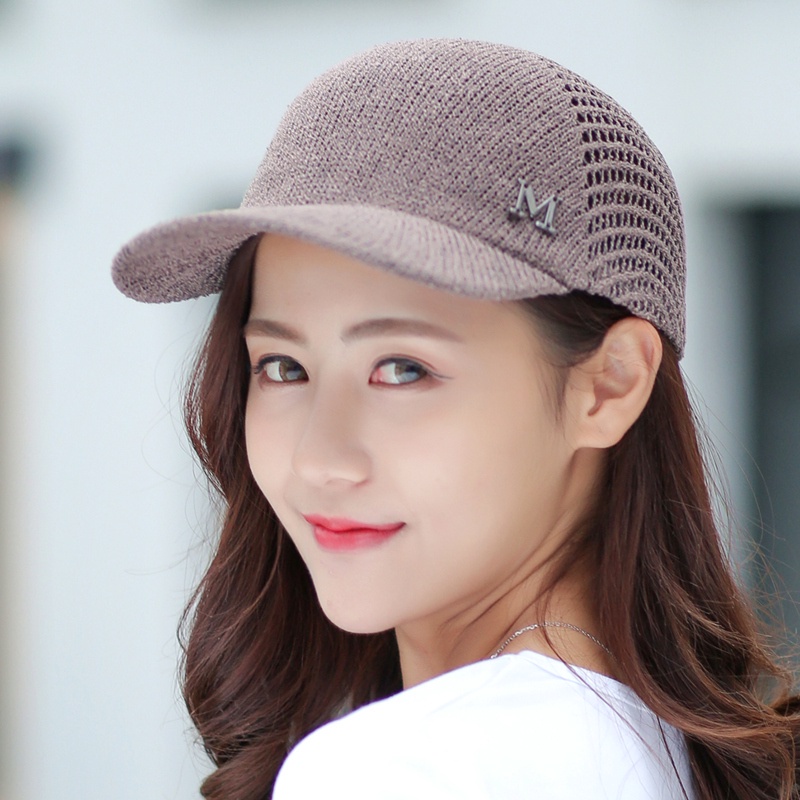 New M Print Breathable Sun Protection Cap