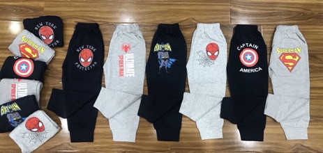 Quần cotton bé trai combo 4c