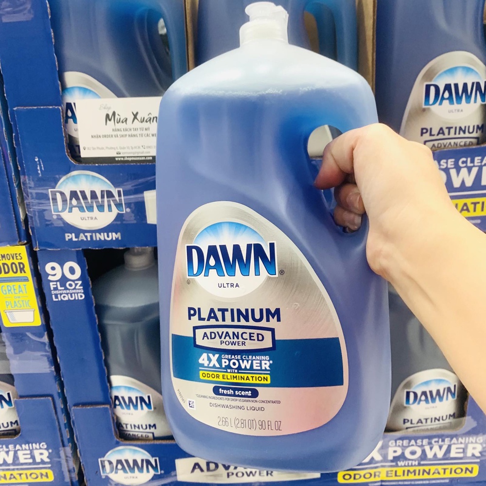 Nước rửa chén Dawn Ultra Platinum Advanced Power, 2.66L