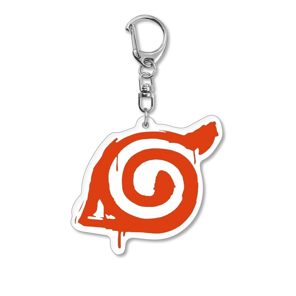 Anime NARUTO Keychain Bag Acrylic Pandant Keyring Key Chain Sasuke Uzumaki Uchiha Itachi Kakashi
