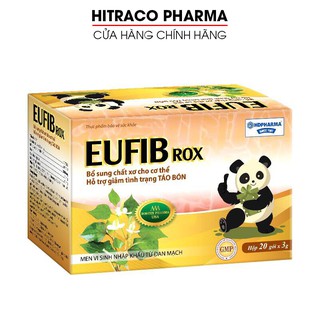 Men vi sinh EUFIB ROX bổ sung chất xơ cho cơ thể, giảm tình trạng táo bón Hộp 20 gói [EUFIB ROX]