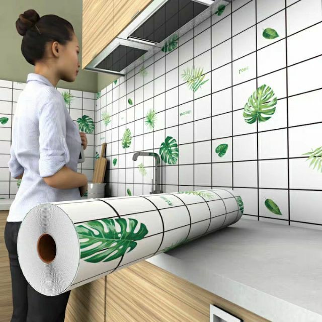 Giấy dán bếp tráng nhôm chịu nhiệt chống dầu mỡ khổ rộng 60cm dài 3m Dexi | BigBuy360 - bigbuy360.vn
