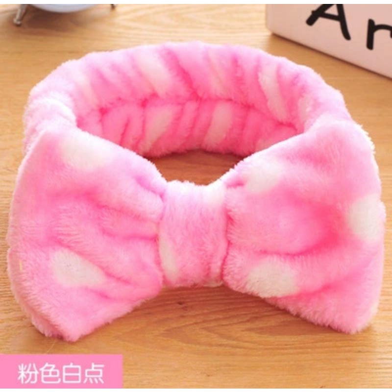 BĂNG ĐÔ RỬA MẶT (NƠ) MÀU SẮC DỄ THƯƠNG