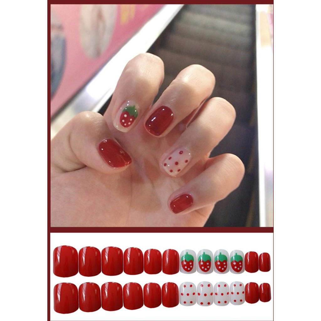 bộ 24 móng tay giả nails