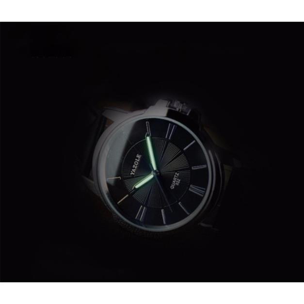 Đồng Hồ Nam Yazole 332 Dây Da Mặt Kim Cổ Điển . | BigBuy360 - bigbuy360.vn