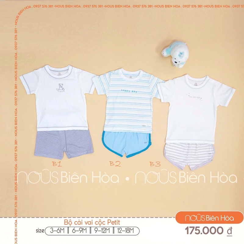 Bộ nous cài vai cộc mẫu mới 2022