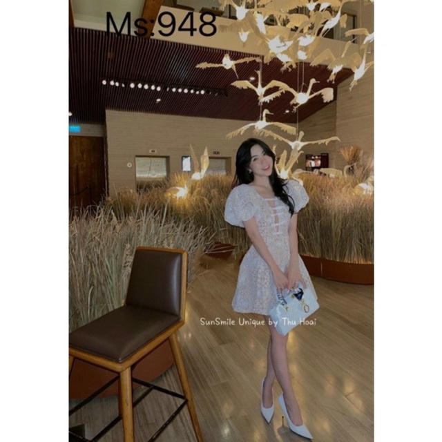 Váy Ren 5 Nơ Ngực