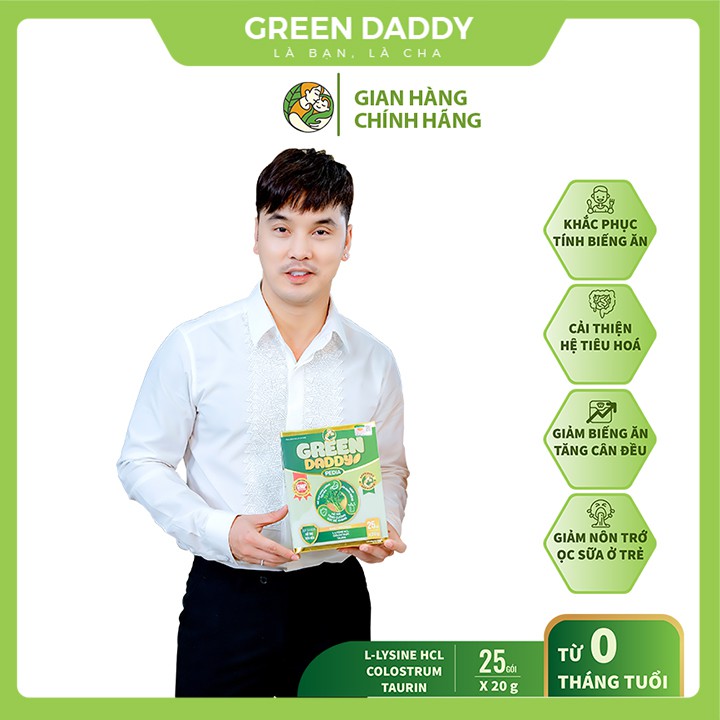Sữa non Green Daddy Pedia 3 dùng thử x 20g chuyên biệt cho trẻ biếng ăn, chậm cân
