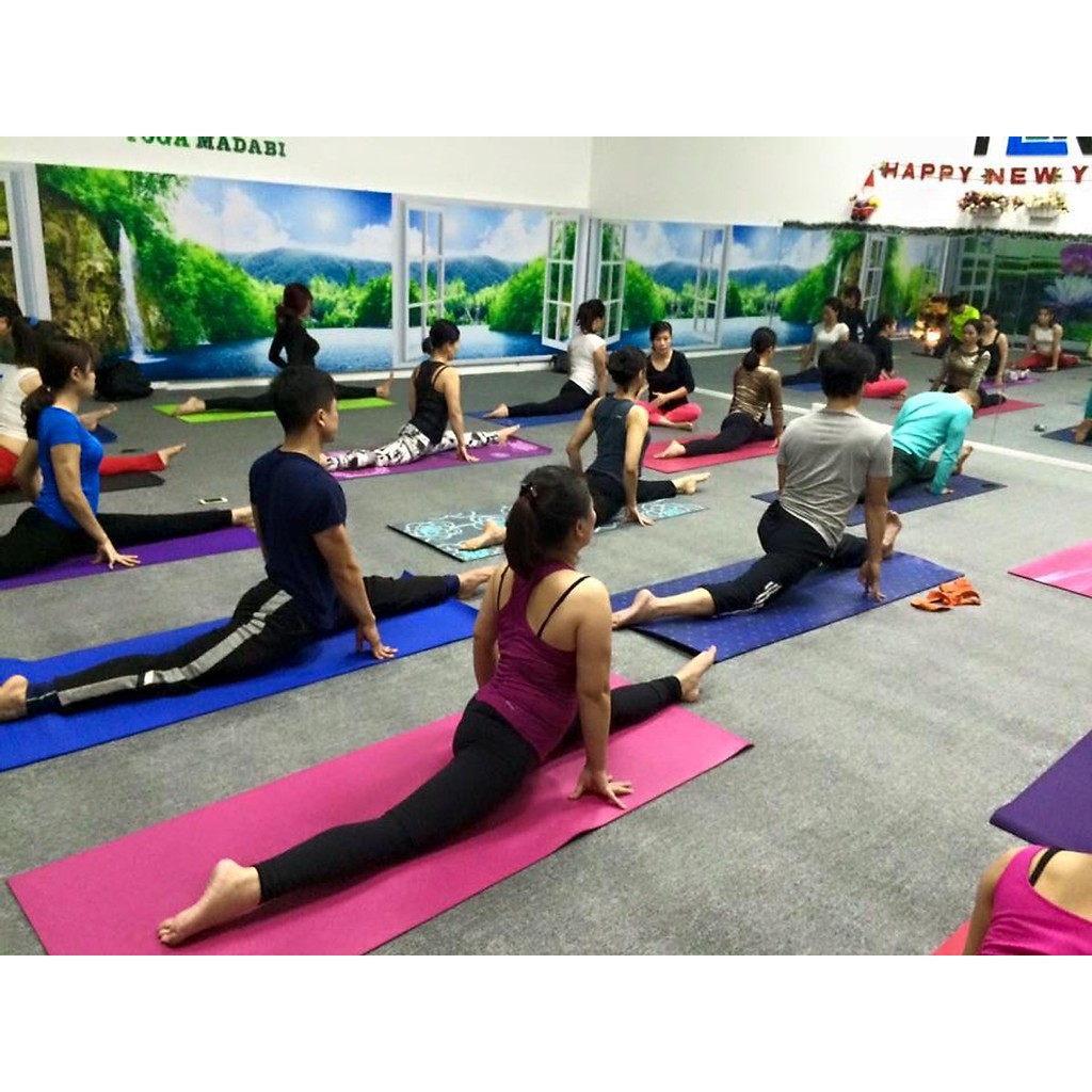 Thảm Tập Yoga- gym 2 Lớp Chống Trơn Trượt, Chống Thấm