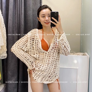 Áo Lưới Vuông đi biển