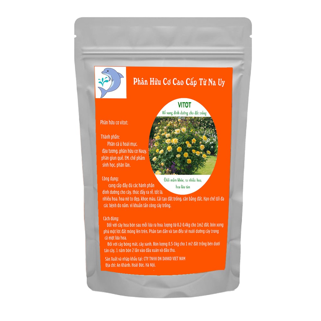 Phân Hữu Cơ VITOT, Cung cấp đầy đủ dinh dưỡng cho hoa hồng [2kg]