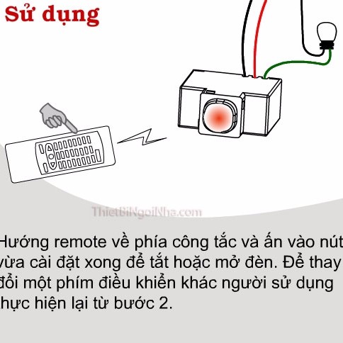 Công Tắc Điều Khiển Từ Xa Bằng Hồng Ngoại IR2A