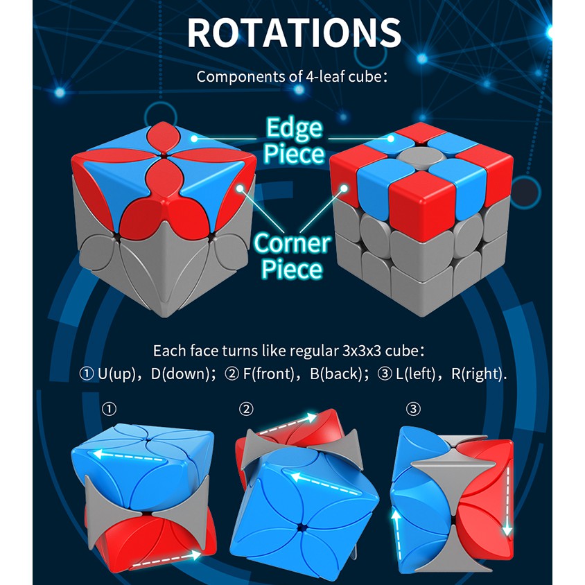 MoYu MeiLong Four Leaves Clover Rubik Biến Thể 3x3