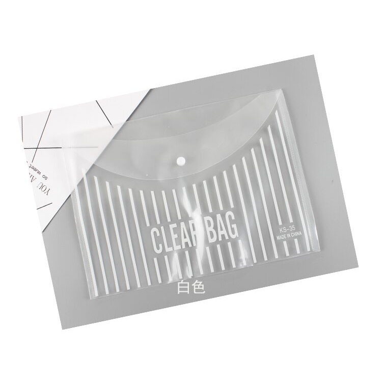Túi clear bag đựng giấy tờ khổ A4 màu trong