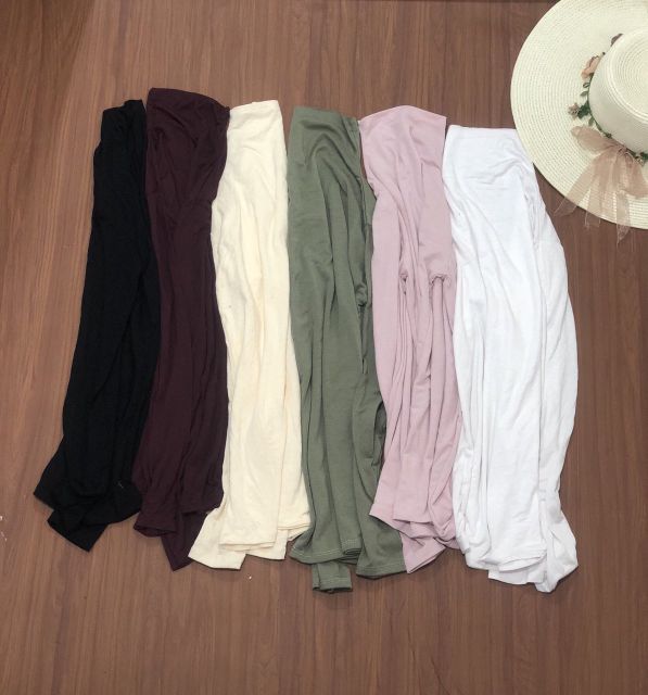 Áo thun cổ lọ tay dài ôm body