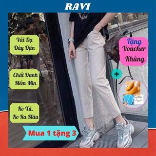 Quần Baggy Dạ Cúc Khóa💖𝑭𝑹𝑬𝑬𝑺𝑯𝑰𝑷💖Quần Baggy Dạ Dáng Tây Công Sở Đẹp Hàng Thiết Kế