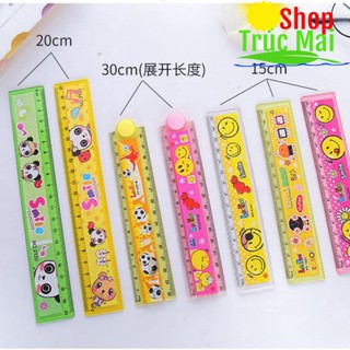 Thước kẻ nhựa hoạt hình 15cm 20cm 30cm