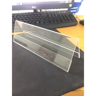 KỆ MICA CHỨC DANH / KỆ MICA CHỨC VỤ  ĐỂ BÀN HAI MẶT - KÍCH THƯỚC 24 X 8CM