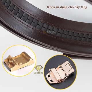 [Dây Tăng/Size 3.6cm] Thắt Lưng Nam Da Bò (Không Mặt Khóa), Dây Nịt Da Thật 1 Lớp 100% (DLKK-02)