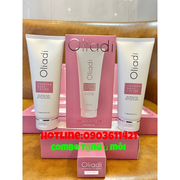 [ MUA 2 TẶNG 1] combo 2 tuýp KEM DƯỠNG TRẮNG DA BODY NANO PHÂN TỬ OLIADI  Gigawhite + Veryberywhite (hàng chính hãng ).