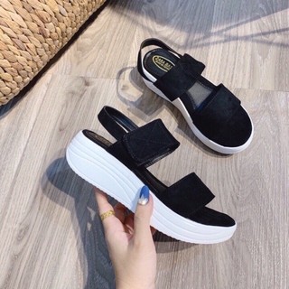FREE SHIP Sandal bánh mỳ độn đế 4cm hàng siêu nhẹ