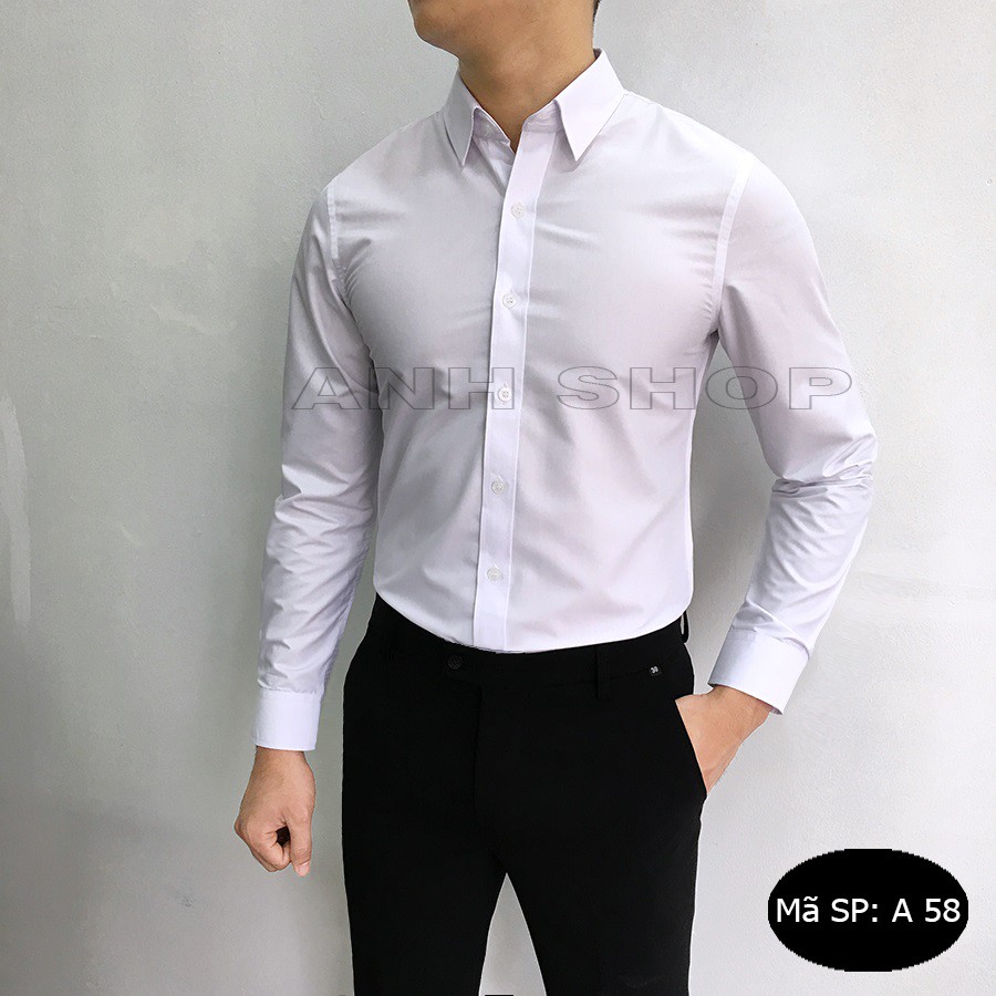 [Mua 1 tặng 1] Áo sơ mi nam Ninety Three dáng slimfit chất liệu cotton lụa Hàn cao cấp (tằng kèm 1 sịp cao cấp)