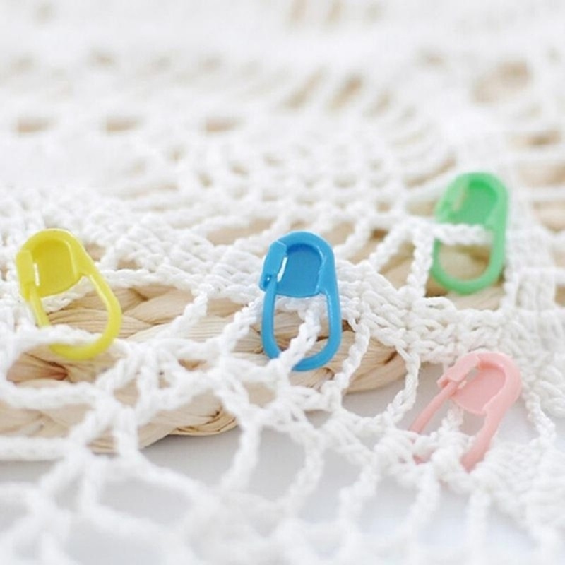 Bộ móc đánh dấu đi đan len bằng nhựa tiện dụng