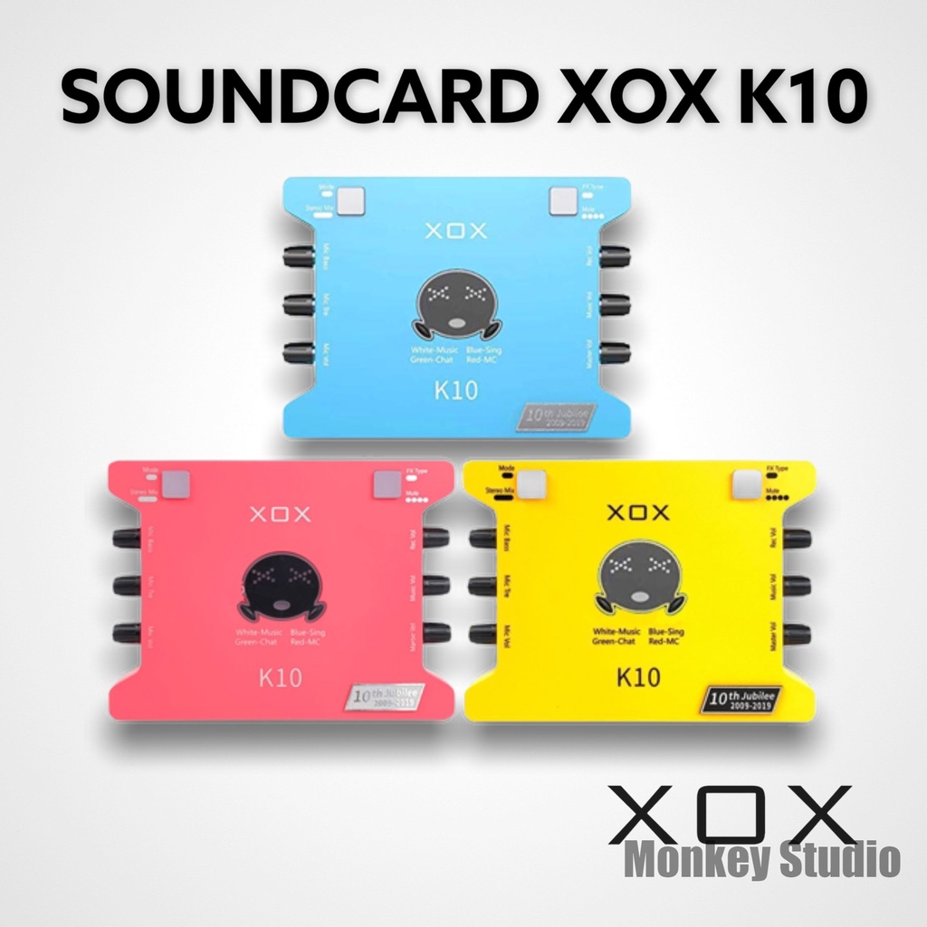 Bộ Thu Âm Livestream Soundcard XOX K10 2020 &amp; Mic TAKSTAR PC K200