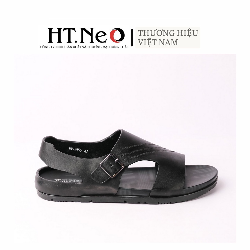 Sandal nam HT.NEO kiểu dáng siêu đệp siêu chất, da bò nguyên miếng, đế kếp chống trơn trượt R24