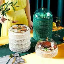 Lồng bàn bảo quản thức ăn 5 tầng, khay đựng đồ ăn tháo rời đa năng