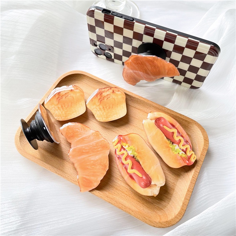 Giá đỡ điện thoại hình bánh mì bằng acrylic độc đáo sáng tạo