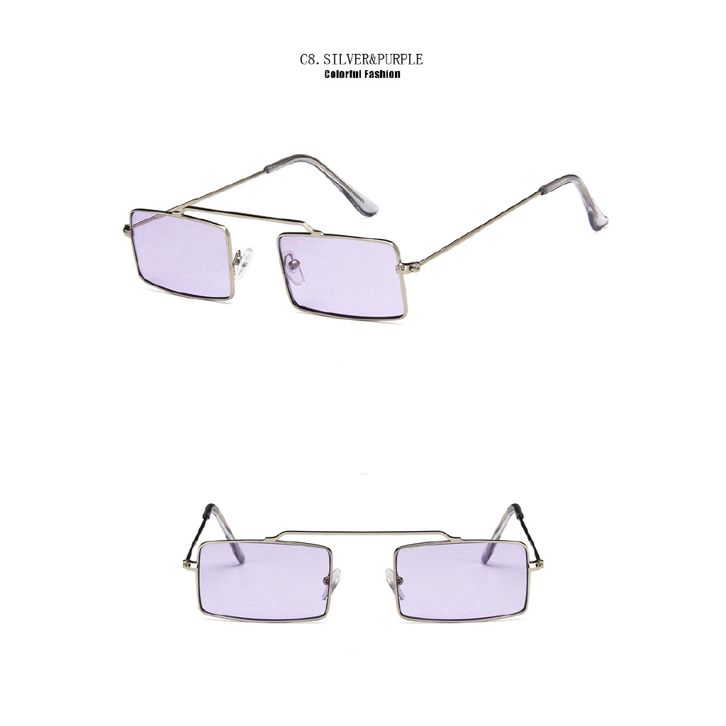 Kính mát gọng kim loại vuông phong cách retro Samjune