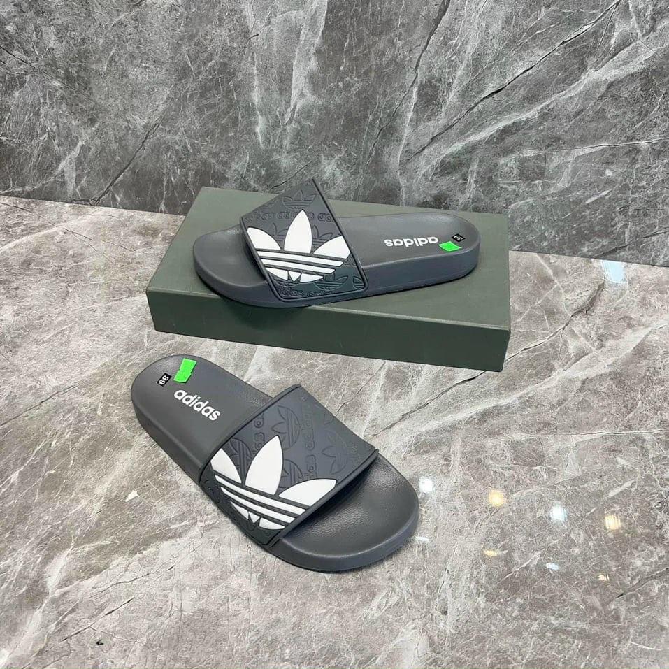 🔥HÀNG CAO CẤP🔥Dép nam,Dép adidas nam nữ unisex quai ngang nam nữ họa tiết 3 lá siêu đẹp