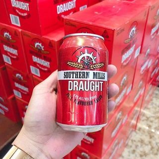 Thùng 30 lon Bia Đỏ Southern Mills Draught - Bia Úc - lon 330ml