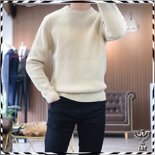 Len nam cổ tròn hạt gạo kiểu dáng 2020 MENTINO STORE HG01