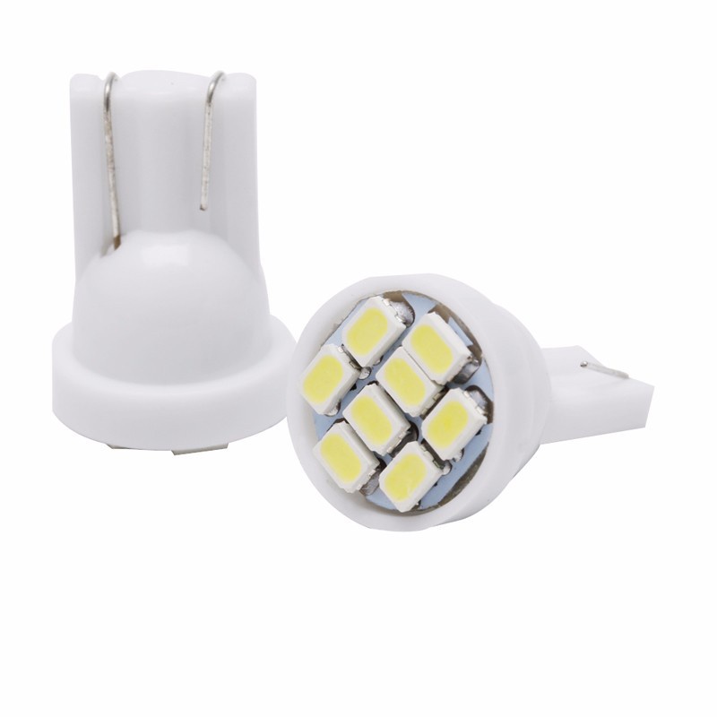Set 10 Bóng Đèn led T10 W5W 3020 T10 1206 3020 8smd Dành Cho Ô Tô