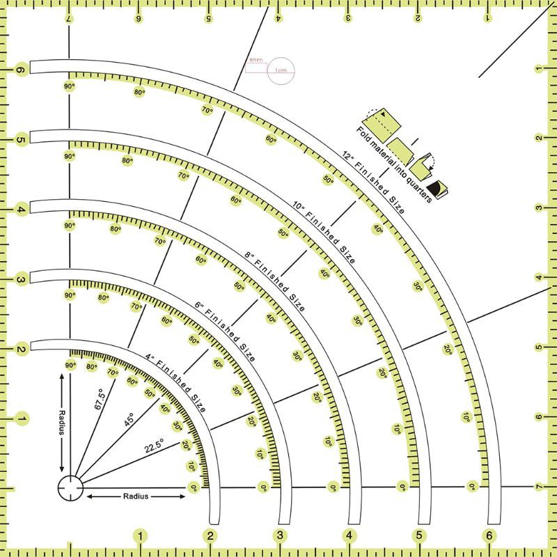 Thước Đo Lường Bằng Acrylic Đa Năng Tiện Dụng Cho Thợ May