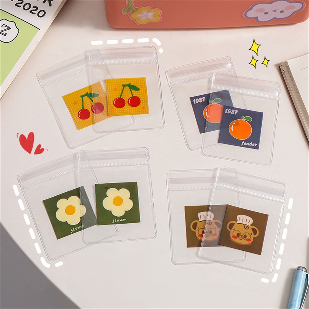 Ins trong suốt túi đồ trang sức dễ thương Bông tai bao bì túi nhỏ bông tai vòng cổ kín chống-Quá trình oxy hóa đồ trang sức Túi