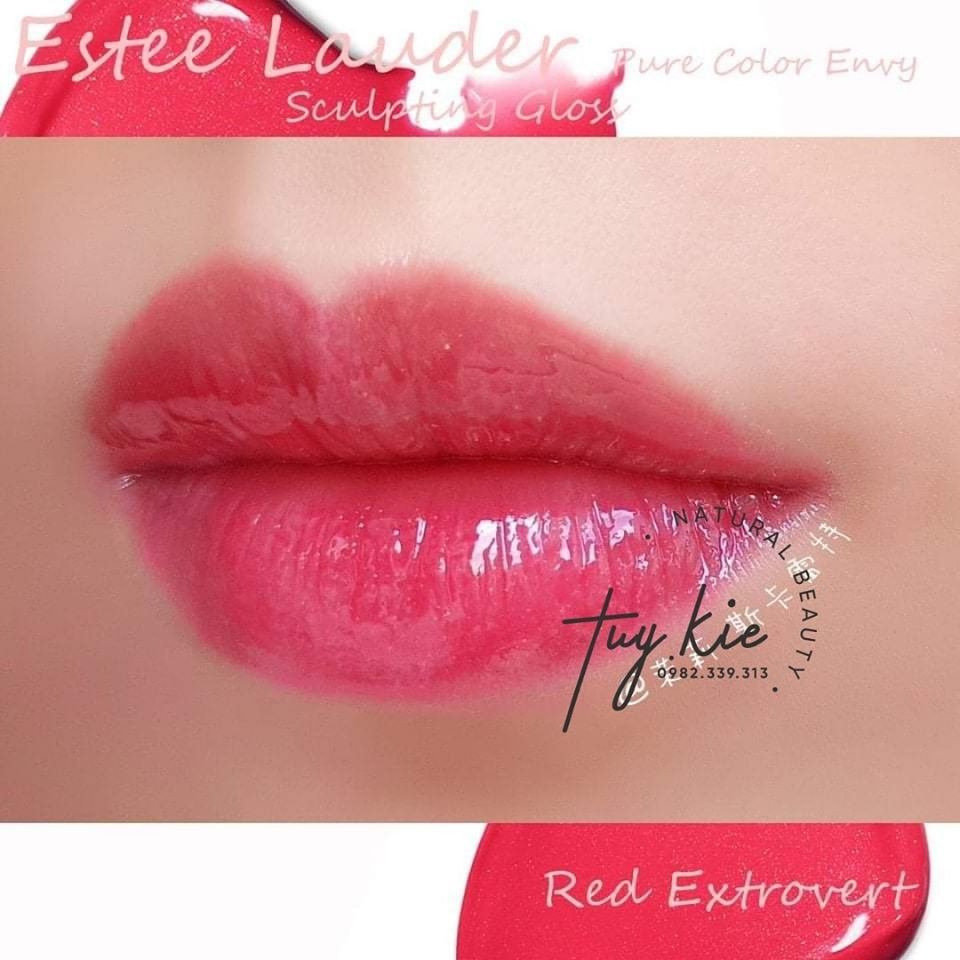 [ Fullsize Tách sét 2019 ] Son bóng Estee Lauder Pure color envy màu 330 Red Extrovert