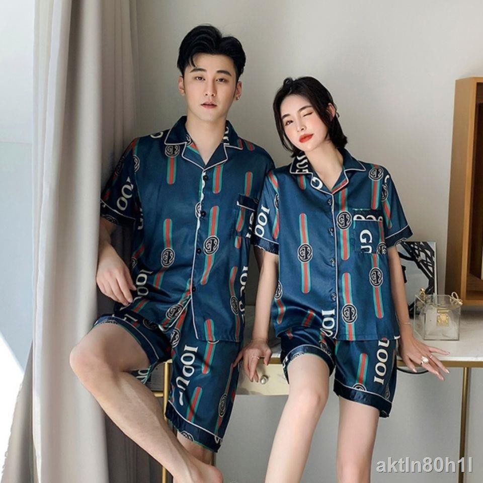 Bán hàng số 1 của shop bộ đồ ngủ pijama nữ lụa băng lạnh nam ngắn tay mỏng phục vụ tại nhàH