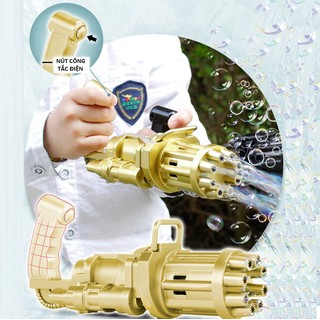 [ẢNH THẬT] Súng bắn bong bóng xà phòng ( 8 nòng ) Đồ chơi vận động ngoài trời cho trẻ cực đáng yêu, mẫu mới nhất