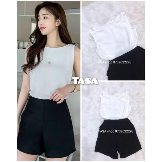 TBO-Ảnh thật Set bộ đùi áo trắng sát cánh kèm quần đùi cực cute