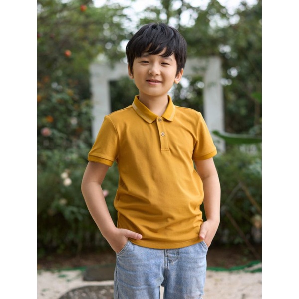 Áo polo mắt chim unisex trẻ em Yody