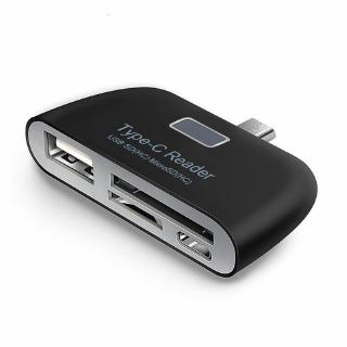 Đầu Đọc Thẻ Nhớ Đa Năng Cổng USB 3.1 Type C Sang USB 3.0 OTG Hub