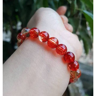 Vòng tay nữ đá ưu linh đỏ 8ly