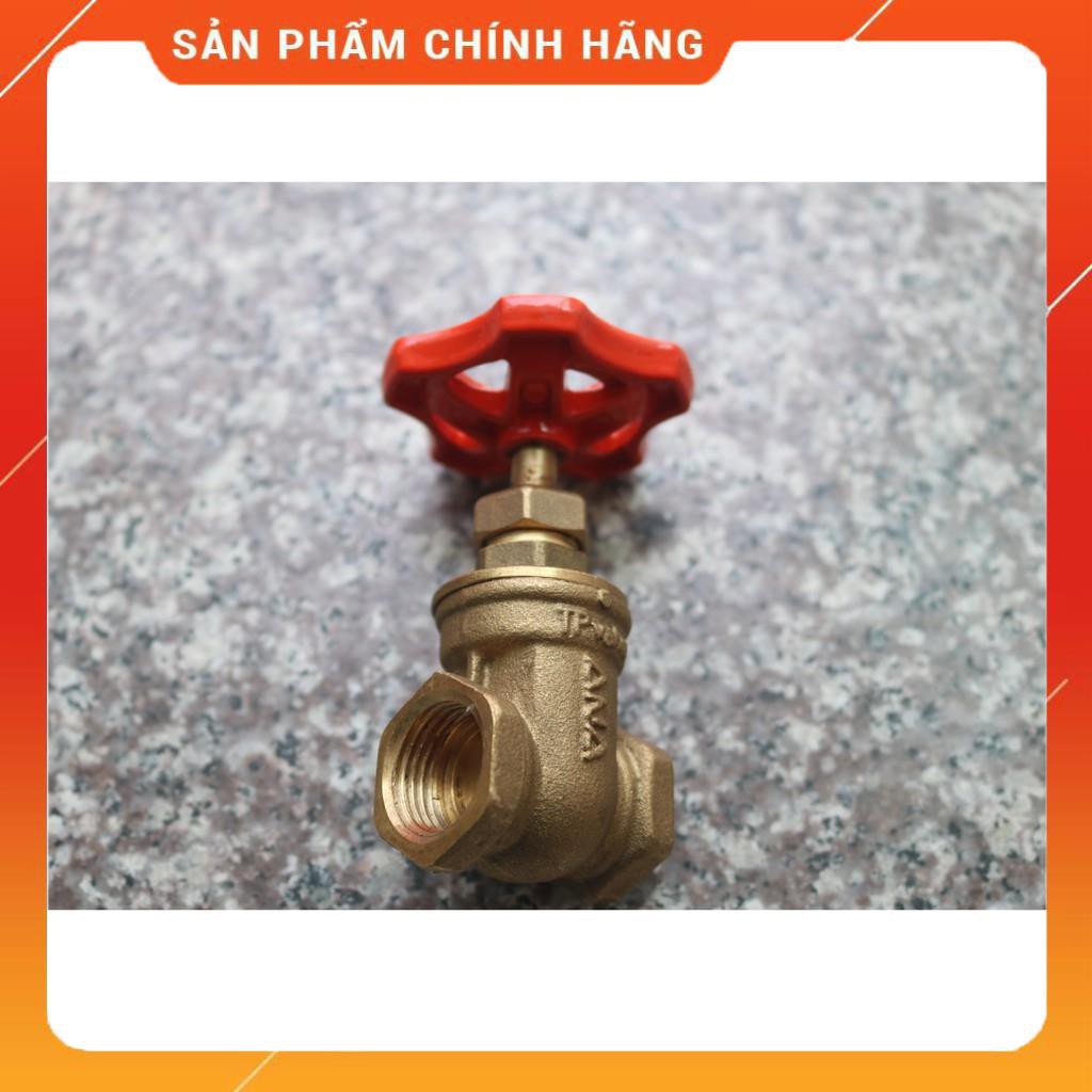 Van cửa ANA ren trong phi 21 PN16 chất liệu đồng cao cấp nhập khẩu từ Thái Lan