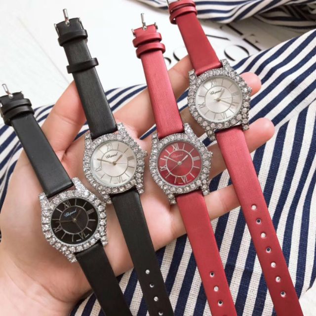 ⚡CHOPARD nữ viền đá bạc⚡